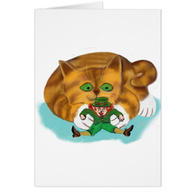 Leprechaun Trapped by a Kitten's Paws (Front)