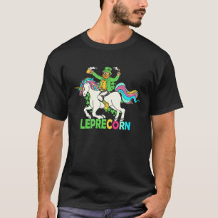 Leprechaun Unicorn St Patricks Day Lepricorn Color T-Shirt