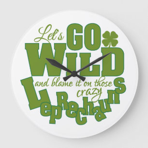 Leprechaun wall clock