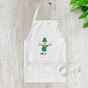 Leprechaun With Beer Standard Apron