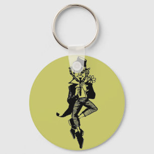Leprechaun with Flute Keychain