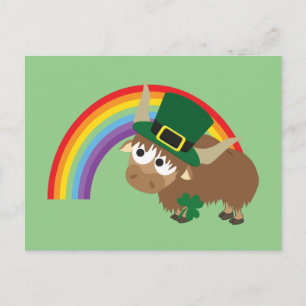 Leprechaun Yak Postcard