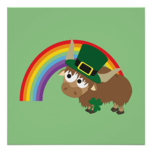 Leprechaun Yak Poster