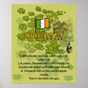 Leprechauns, Castles, Good Luck and Laughter Poster