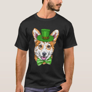 Leprechauns Corgi 2022 St Pattys Day For Dog T-Shirt