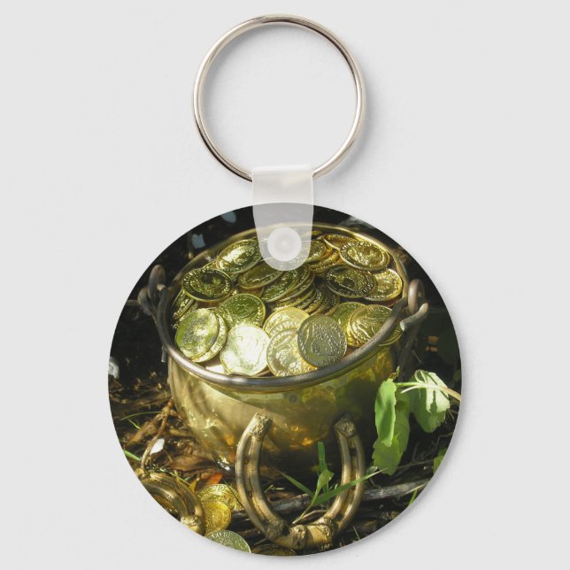 Leprechaun's Pot of Gold! Keychain (Front)