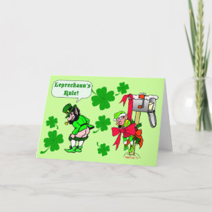 Leprechauns Rule St Pats Card