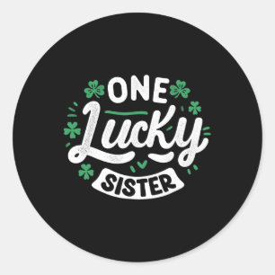 Leprechauns Saint Paddy's Shamrock Irish Sell Play Classic Round Sticker