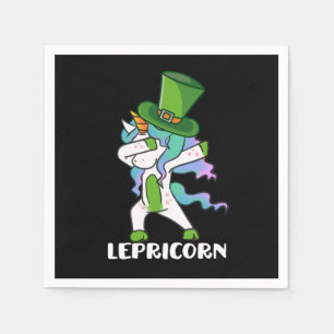 LepreCorn Leprechaun Unicorn Clover St Paddys St P Napkin