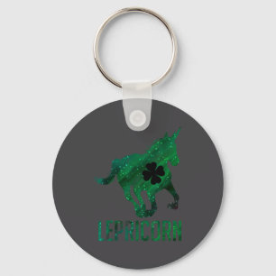 Lepricorn Leprechaun Unicorn Funny St. Patrick's D Keychain