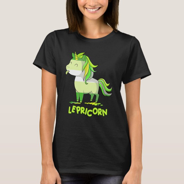 Lepricorn Leprechaun Unicorn St Patricks Day Kids T-Shirt (Front)