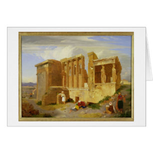 L'Erechtheum, Athènes, avec des figures dans le
