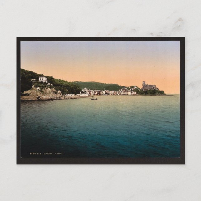 Lerici, Spezia, Italy vintage Photochrom Postcard (Front)