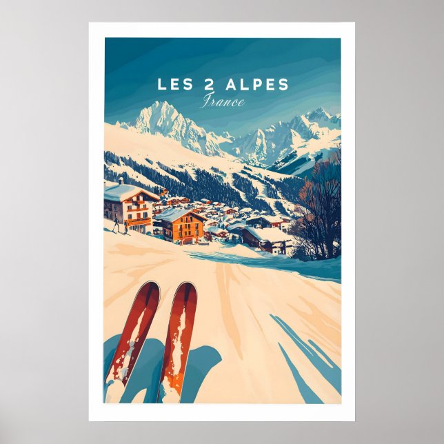 Les 2 Alpes Art Ski Impression 1 (Devant)