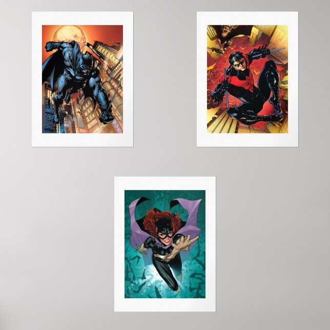 Les 52 Batman, Nightwing et Batgirl (Recto)