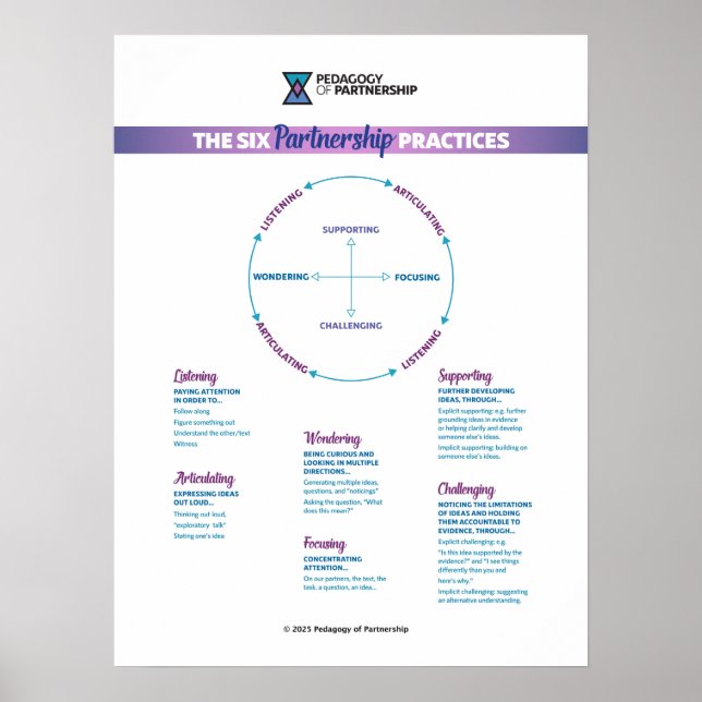 Les 6 pratiques de partenariat Poster 18x24 (Devant)