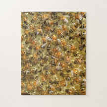 Les abeilles de miel défient le puzzle de puzzle