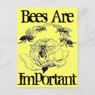 Les abeilles sont une carte postale importante