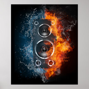 Les affiches de musique chaude de Smokin