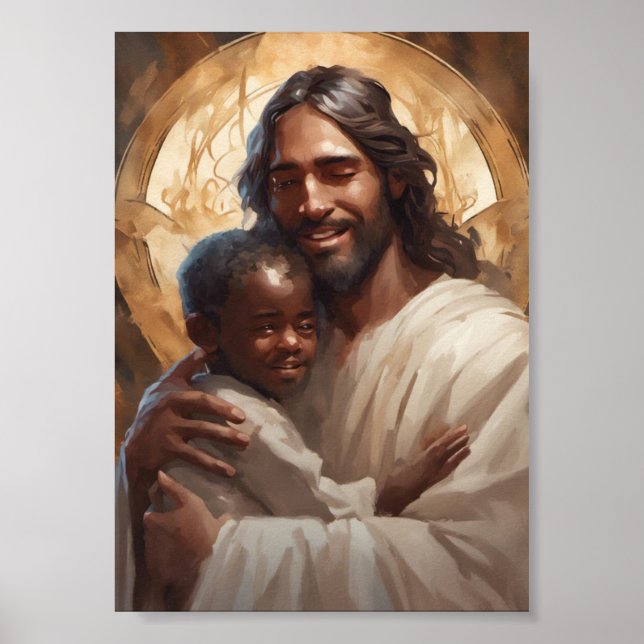 Les affiches Jésus et enfants (Devant)
