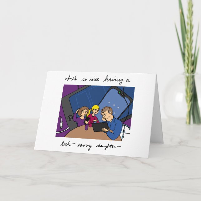 Les Aintwrights - Carte fille de talent (Devant)