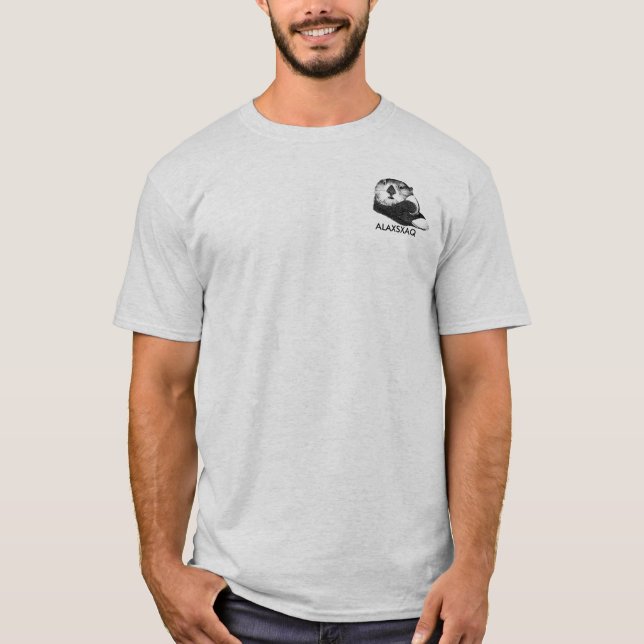 Les ALAXSXAQ des hommes - T-shirt de loutre de mer (Devant)