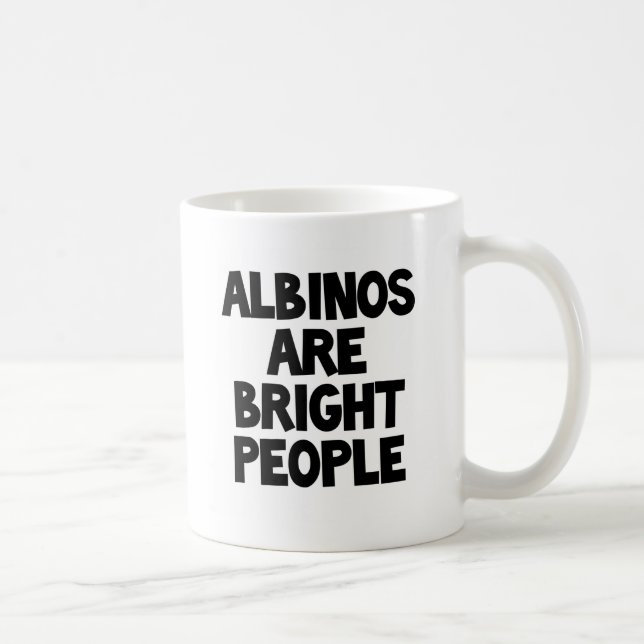 Les albinos sont tasse lumineuse de personnes (Droite)