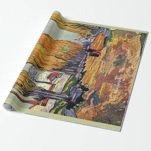 les Alyscamps by Van Gogh. Vintage fall, autumn Wrapping Paper