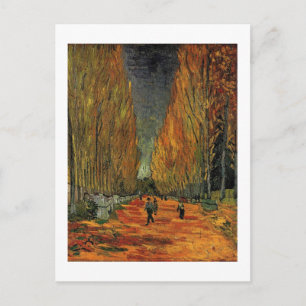 Les Alyscamps by Vincent van Gogh. Fall, autumn Postcard