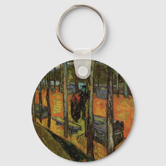 Les Alyscamps (Cemetery) by Vincent van Gogh Keychain (Front)