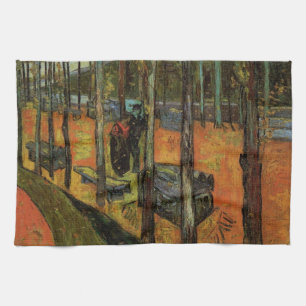 Les Alyscamps (Cemetery) by Vincent van Gogh Kitchen Towel