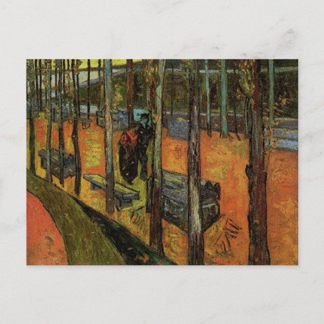 Les Alyscamps (Cemetery) by Vincent van Gogh Postcard (Front)