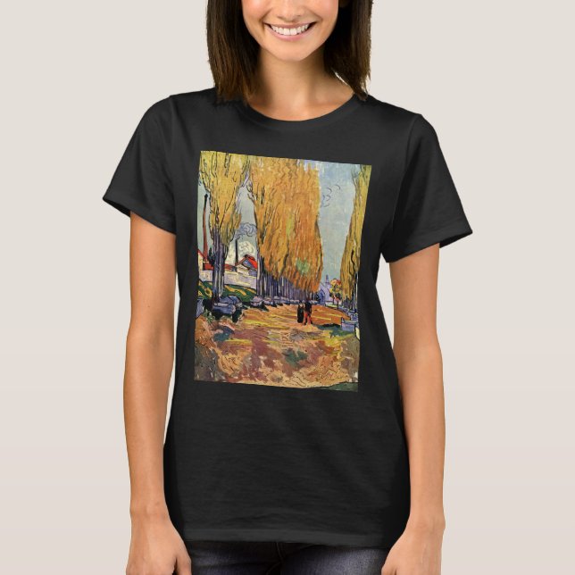 Les Alyscamps (Cemetery) by Vincent van Gogh T-Shirt (Front)