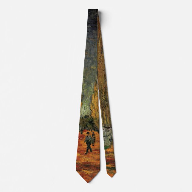 Les Alyscamps (Cemetery) by Vincent van Gogh Tie (Front)