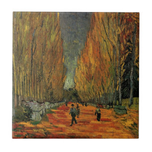 Les Alyscamps (Cemetery) by Vincent van Gogh Tile
