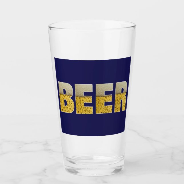 Les amateurs de bière d'or bleu Boire du verre (Devant)