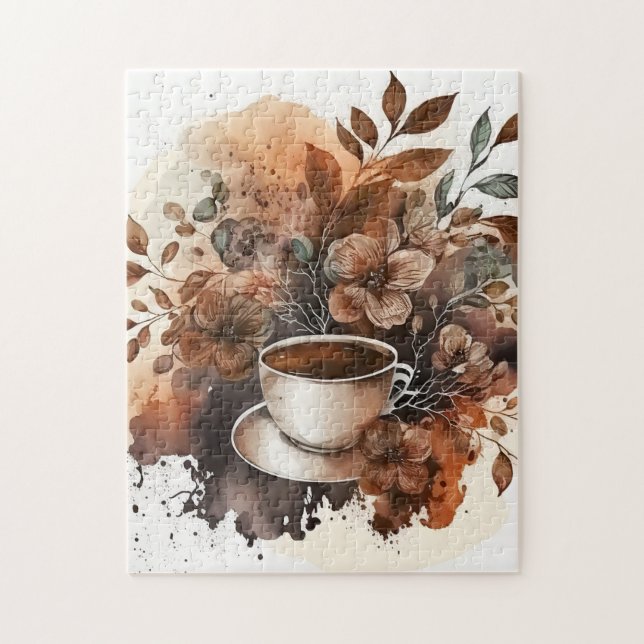Les amateurs de café cool puzzle (Vertical)