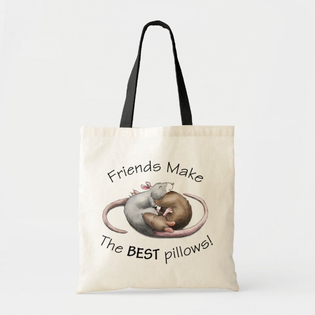 Les amis font les MEILLEURS coussins ! - sac de (Devant)