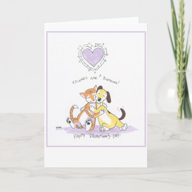 Les amis sont une belle carte Valentines (Devant)
