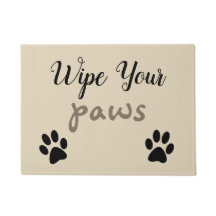 les amoureux de les chiens essuient votre tapis de