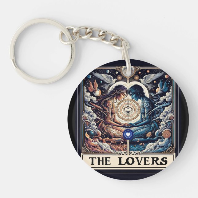 LES AMOUREUX Tarot Céleste Homme & Femme Âmes (Devant)