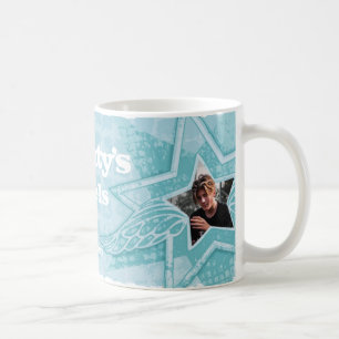 Les anges de Tante dans les étoiles mug bleu glace