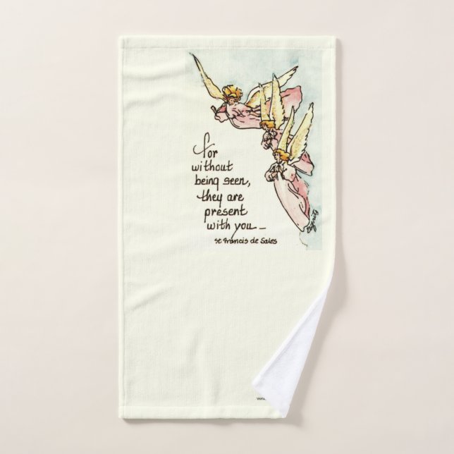 Les anges des nuages avec le réconfort pour vous (Serviette à main)
