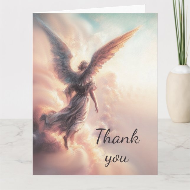 Les anges du Merci dans les nuages du ciel (Devant)