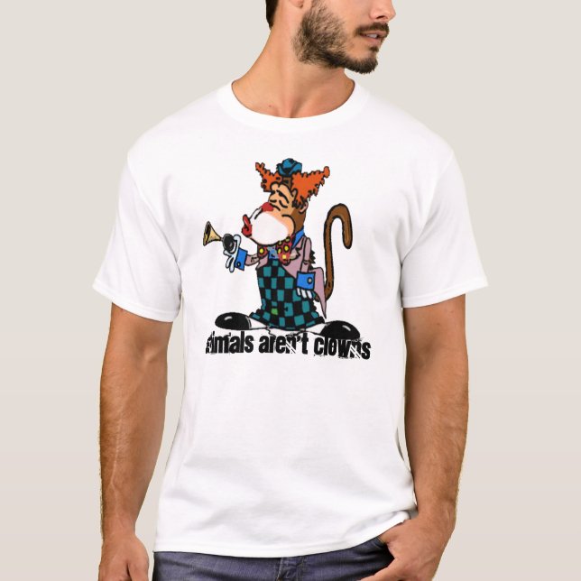 Les animaux ne sont pas T-shirt de clowns (Devant)