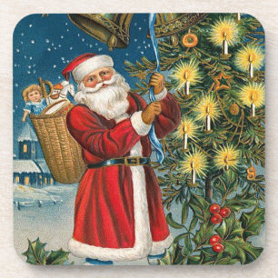 Les anneaux de Père Noël dans les Dessous de verre