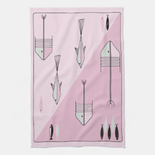 Les années 1950 FABULEUSES de serviette PÊCHENT 