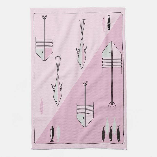 Les années 1950 FABULEUSES de serviette PÊCHENT de (Vertical)