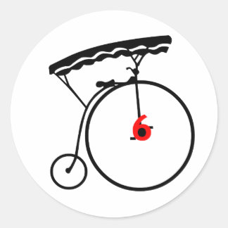 les années 1960 le prisonnier - autocollant du