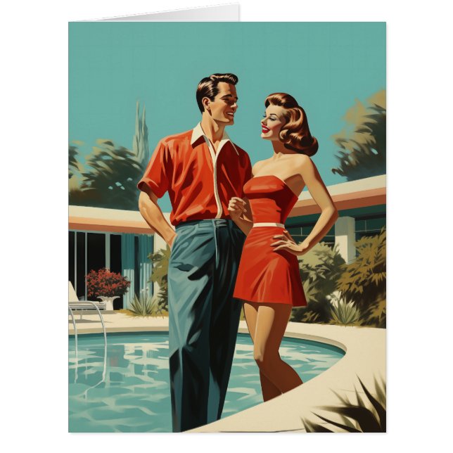 les années 50 Au Bord De La Piscine (Devant)